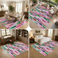 thumbnail image 5 of Area Rugs 5'x7', Purple Green Carpet Runner Indoor Outdoor Rugs Home Decor Aesthetic, Ink Painting Modern Abstract Art Non Slip Mats Washable Accent Rug for Living Room Bedroom, 5 of 8