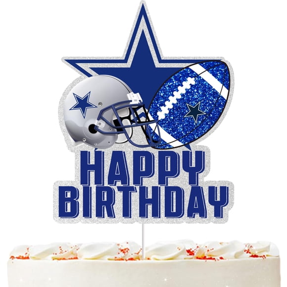 Decoración de tartas Pezutoi Cowboys con purpurina para fiesta de cumpleaños infantil