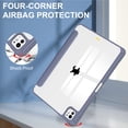 thumbnail image 6 of Dteck Hybrid Slim Case for iPad Pro 13-inch M4 (2024), Trifold Standing Shockproof Protective Cover with Clear Transparent Back Shell Built-in Pencil Holder for iPad Pro 13" 2024,Lavender, 6 of 8