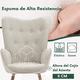 thumbnail image 3 of Silla Sillón Sofá individual Moderno Cómodo, Beige FurnitureR Moderno, 3 of 7