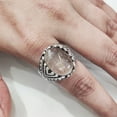 thumbnail image 4 of Golden Rutile Mans Ring, Natural Golden Rutilated Quartz, Quartz Silver Jewelry, 925 Silver Ring, Gift, Heavy Mens Ring, Arabic Design, Ottoman Style Ring, Christmas, Turkey Mens Signet Ring, 4 of 7