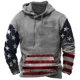 thumbnail image 3 of Sudadera con capucha con estampado de bandera de EE. UU. a la moda para hombre, tendencia de hip hop, ropa vintage Harajuku, novedad de primavera y otoño, sudaderas, tops de gran tamaño, 3 of 5