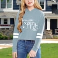 thumbnail image 4 of FAOWME Child Girls Long Sleeve Letters Solid Color Crop Sweatshirt Hoodie Pullover Tops For Kids Light Blue 10-12 Years, 4 of 4