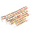 thumbnail image 4 of Aves Escalera de Escalera Perch Loro Jaula Juguetes Swing Hanging Play Chew Feliz Sencillez, 4 of 5