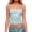 Sky Blue, variant on Public Cropped Sequin Camisole Tops for Womens Trendy Spaghetti Strap Sparkle Cami Tank Tops Summer Square Neck Sleeveless Tops Undershirt Brown M