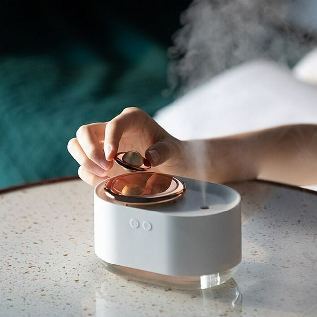 TIMIFIS Mini Humidifier Cool Mist Humidifiers for Bedroom, Portable Small Desktop Humidifier with Night, Usb Mini Rotating Humidifiers for Bedroom & Office Desk Humidifiers for Bedroom