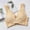 Beige, variant on SCSAlgin Women's Daily Bra Push Up Bras No Underwire High Support Front Closure Full Coverage Easy Close Sports Bras