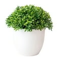thumbnail image 2 of D-GROEE 3Pcs Mini Potted Fake Plants Small Artificial Greenery Plants Plastic Faux Green Plant Decorations for Bathroom Modern House Shower Room TV Stand Decor, 2 of 7