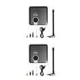 thumbnail image 2 of Langgg Silver Portable Cordless Air Pump For Fast Tyre Inflation And Smart Automatic Shut Off Noise Silver 2Set, 2 of 6
