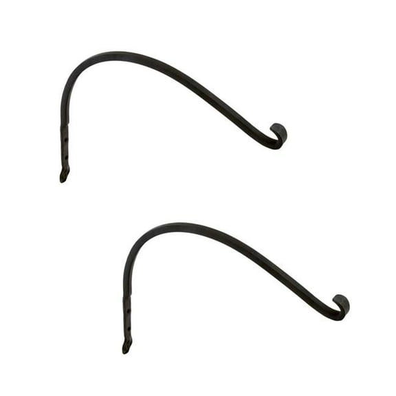 ACHLA Designs SCH-02-2 16 in. Arc Wall Bracket, Black - Pack of 2