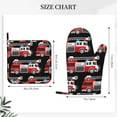 thumbnail image 4 of Kll Fire And Rescue Truck Oven Gloves And Pot Holders Grill Gloves - Oven Gloves And Pot Holders, Non-Slip Cooking Gloves With Recycled Pads, 4 of 9