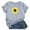 Gray, variant on Ichuanyi Womens Tops, Summer Women's Casual Loose Round O-Neck Printed Short Sleeve T-Shirt Tops
