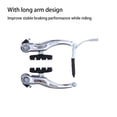 thumbnail image 2 of Bikes Mountain Bicycle Aluminum Alloy V Linear Pull Level Calipers Brake Caliper Pads Long Equipment Riding Accessories Front Rear Linear Pull Kit silver, 2 of 6