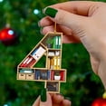 thumbnail image 1 of SZXZYGS Book Lovers Heart Shaped Bookshelf Pendant Acrylic Ornament Durable, 1 of 1
