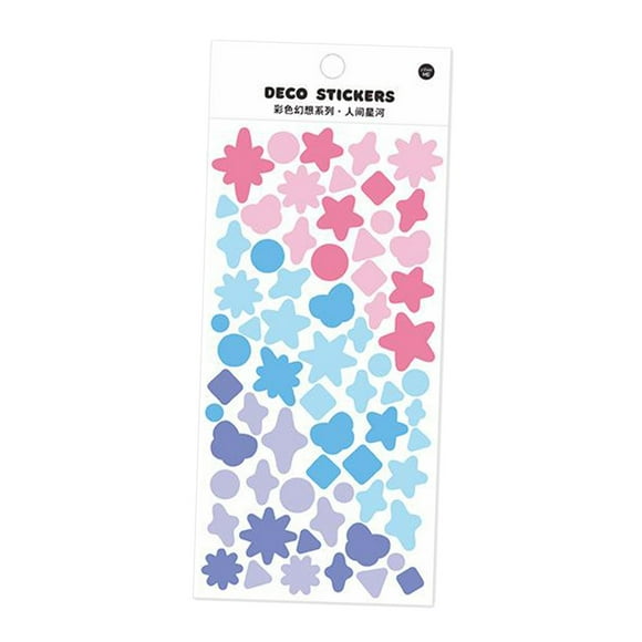 Pegatinas brillantes para diario DIY, lindas pegatinas para álbumes de recortes, mini pegatinas para diario Estrella