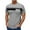 Light Gray, variant on MIXUE Shirts For Men Summer Solid Color Striped Round Neck Short Sleeve Tops Pullover Tee Shirts Streetwear,White,XXXL