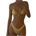 thumbnail image 1 of Daisyyozoid Maillots de Bain pour Femmes Liquidation Mode Décontractée Imprimé Taille Fine Bikinis Ensembles, 1 of 2