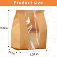 thumbnail image 2 of Paper Bread Bags Kraft Bakery Bag with Window Large Loaf Bags for Home Kitchen Bakery 50 Pack, 2 of 7
