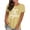 Yellow Tops, variant on Summer T Shirts for Women Plus Size Short Sleeve Tops Crewneck Causal Loose Fit Tees Athletic Workout Basic Shirts S-3XL