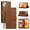 Brown, variant on TECH CIRCLE Leather Case for iPhone 13 Pro Max (6.7") 2021 - Lightweight Folio Functional Phone Case with Stand/Card Slots/Wrist Strap, Protective Slim Cover, Green
