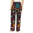 thumbnail image 3 of Sigee Colorful Mexican2 Print Women's Soft Pajama Pants - Breathable and Comfortable Lounge Sleep Bottoms with Elastic Waistband and Pockets-, 3 of 9