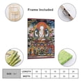 thumbnail image 2 of Póster de lienzo de Avalokiteshvara de cuatro brazos superfino tibetano Thangka, impresiones artísticas de pared estéticas para habitación, regalos de decoración moderna para el hogar, 20 x 30 cm, 2 of 6