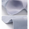 thumbnail image 4 of Daiosportswear Wireless Tshirt Bra for Women Comfort Adjustable Strap No Underwire Seamless Full Coverage Everyday Bras Blue 38, 4 of 8