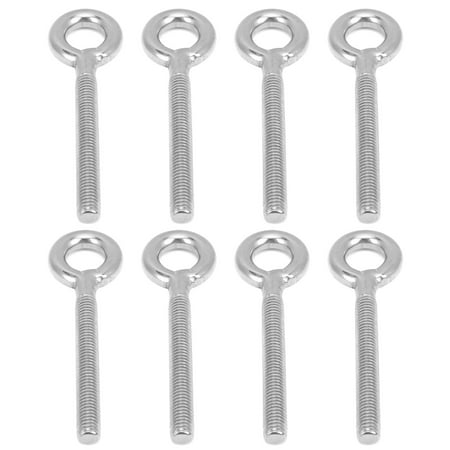 

2024 8pcs M8 Eye Bolt Stainless Steel Ring Bolts Machine Welded Closed Screw Rod Eye Screw Bolts