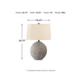 thumbnail image 4 of Signature Design by Ashley Casual Harif Table Lamp  Beige, 4 of 5