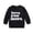kids sweatshirt :Black, variant on Krdevn Kids Love You More Letter Print Crewneck Pullover Long Sleeve Soft Neutral Casual Family Matching Sweatshirt Tops,4-5 Years
