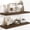 Rustic Brown, variant on Unbranded Rustic 9.3 x 55 Inch Walnut Wood Floating Shelves (2 Count)