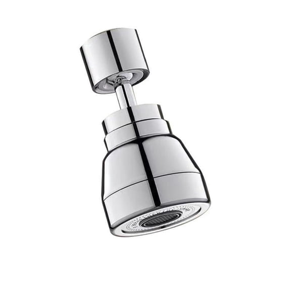 Chrome Faucet Extender, Swivel High Pressure Splash Proof Kitchen Tap Sprayer Nozzle