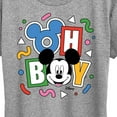 thumbnail image 3 of Disney - Mickey Oh Boy 90s - Women's Short Sleeve Graphic T-Shirt, 3 of 5