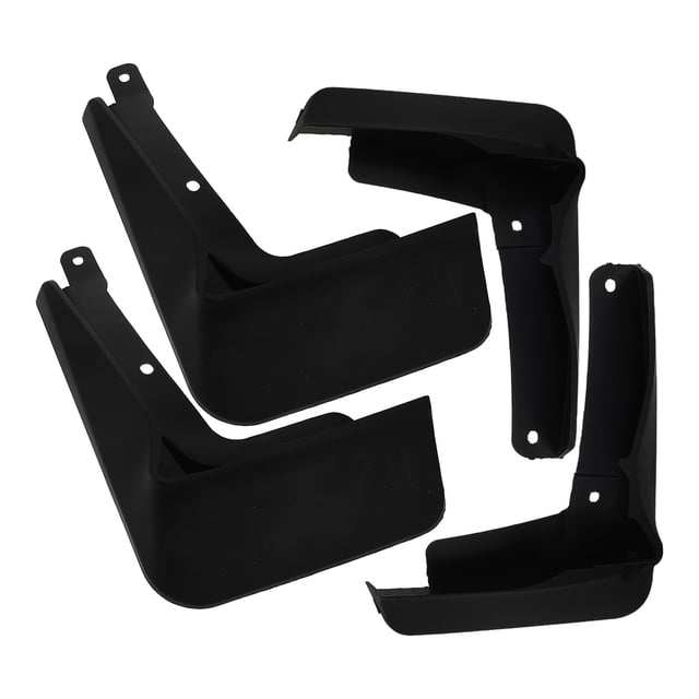 KAKOWELY mud guard set 4Pcs Car Mud Flaps Vehicles Mudguard Splash Guards Front And Rear Set Mudflaps Dirty Auto Accessories Compatibility With Pickup Black