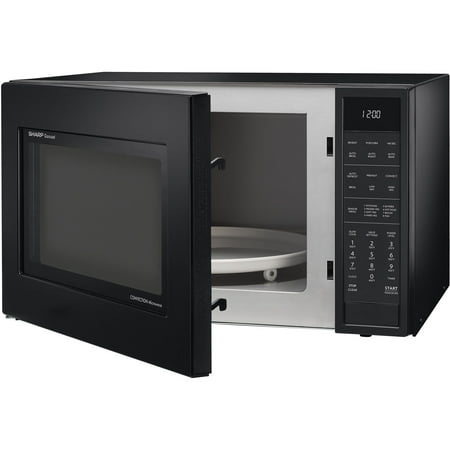 Sharp - Carousel 1.5 Cu. Ft. Mid-Size Microwave - Black