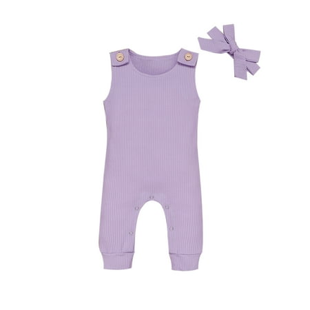 

Pudcoco Newborn Toddler Baby Girl Boy Romper Jumpsuit Bodysuit Headband Clothes Outfits Set