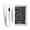 Mathematics Blackboard, variant on JIALIOU Nylon Trifold Card Wallet with ID Window Zipper Pocket for Men Women Teen Cute Frog Wearing Headphones