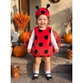 thumbnail image 4 of Cjfdfy Toddler Baby Girl Boy Halloween Costume Clothes Ladybug Costume Red Sleeveless Tops With Wing Hat Little Baby Cute First Halloween Costume Fall Winter Set 0-3Y  ﻿  ﻿, 4 of 9