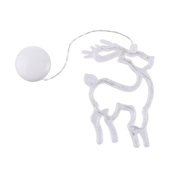 Cateissary Luces navideñas con ventosa de alce, colgante de árbol de Navidad, ventana, puerta, decoración colgante para escaparate, patio, iluminación Cocina y Comedor Cateissary HA067237-00