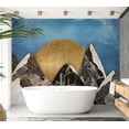 thumbnail image 4 of Abstract Wallpaper Wall Mural - Geometric Mountain Sunset, 4 of 5