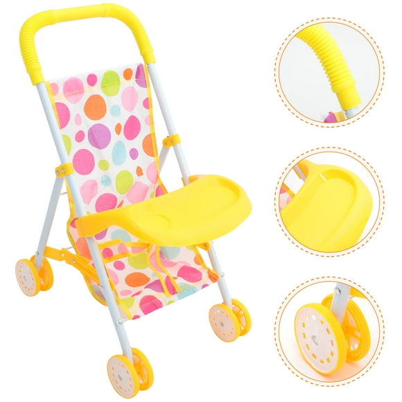 SASABAXI Lightweight Baby Doll Stroller Toy for Kids Play Encourages Pretend Play and Realistic Experience