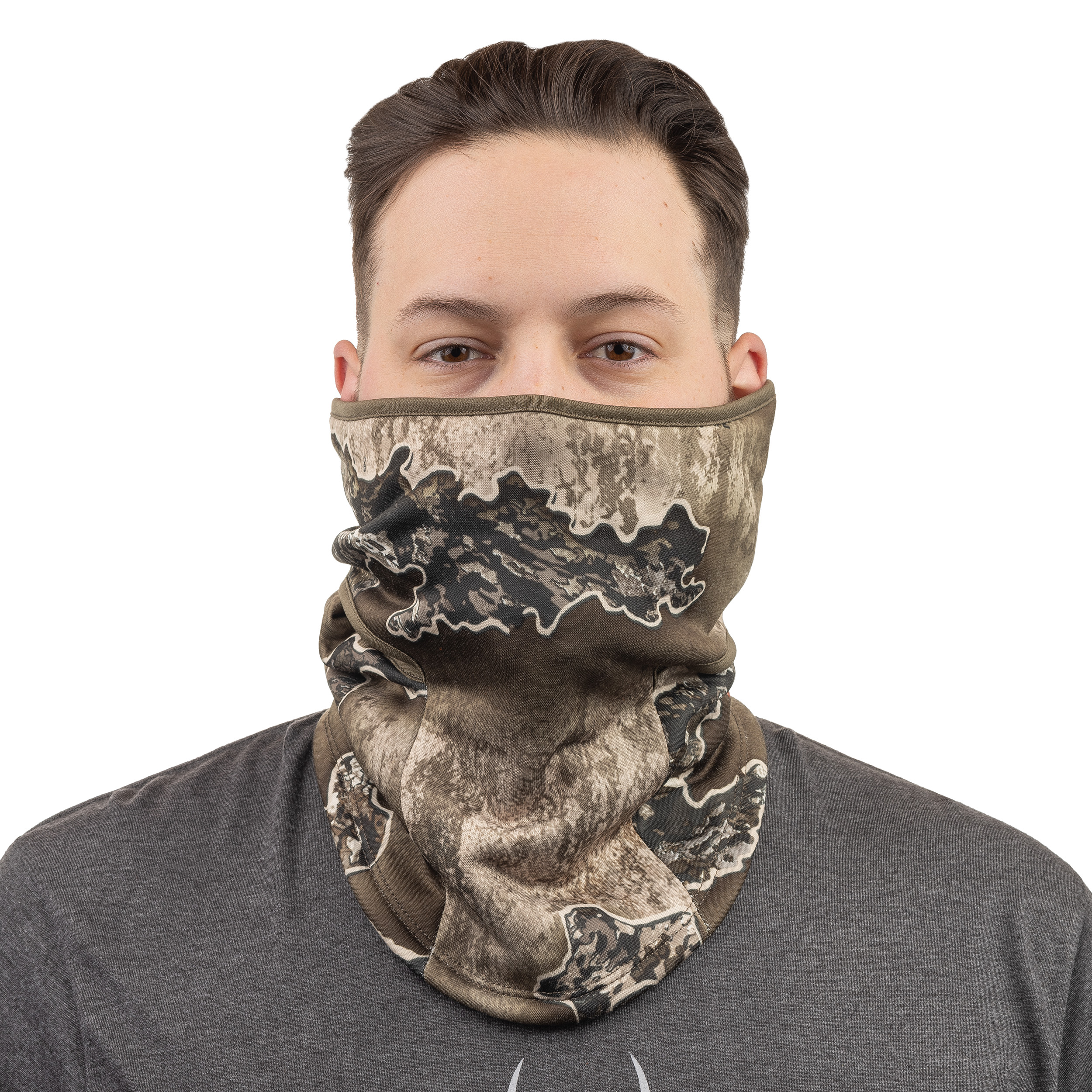 Huntworth Men's Renegade Midweight 4-in-1 Adjustable Balaclava – RealTree Excape® Camo