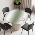 thumbnail image 2 of Sage Green White Ombre Round Fitted Tablecloth with Elastic Edge, Waterproof Table Cloth Table Cover for 45"-54" Tables, Abstract Art Modern Green Gradient Tablecloths for Dining Picnic Outdoor, 2 of 9