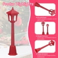 thumbnail image 5 of Uxcell Miniature Street Light Model, 3.94" H, Plastic Mini Street Lantern Red, 2pcs, 5 of 6