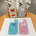 thumbnail image 2 of For iPhone 13 Pro Max Starry Sequin Rhinestones Butterfly Epoxy TPU Phone,iPhone 13 Pro, 2 of 7