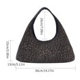 thumbnail image 2 of Bag Crescent Backarm Shoulder Women Canvas Leopard Impresión Magnética Bolso para Viajes, 2 of 9