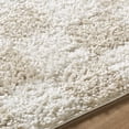 thumbnail image 5 of Hauteloom Chack Living Room, Bedroom Area Rug - Square Tile Checkered - Shaggy Plush Pile - Light Beige, Ivory, Off White - 5'3" x 7', 5 of 6