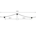thumbnail image 3 of Feit Electric10' Foot 5-Socket Black String Light Max 40 Watt E26 Med Base - Bulbs Not Included, 3 of 8