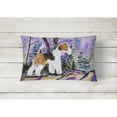 thumbnail image 2 of Caroline's Treasures SS8630PW1216 Fox Terrier Decorative   Canvas Fabric Pillow, 12H x16W, multicolor, 2 of 3
