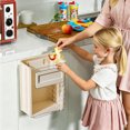 thumbnail image 5 of TIELUTT Wall Mounted Foldable Can Hanging Can with Lid Kitchen Garbage Can Chip Organizer for Pantry Lunch Containers Glass Large Glass Storage Containers Bread Storage Container Cereal Holder, 5 of 5